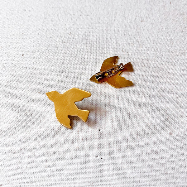 Animal Brooches in Brass