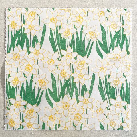 Daffodils Screenprinted Charm Square