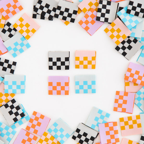 Checkerboard - Woven Sewing Labels