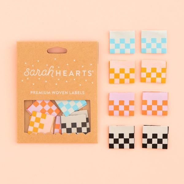 Checkerboard - Woven Sewing Labels