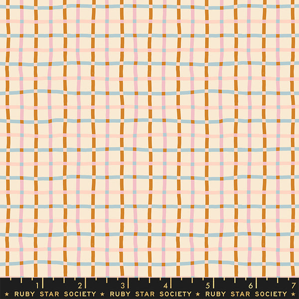 Verbena Fabric - Trellis in Sweet Cream
