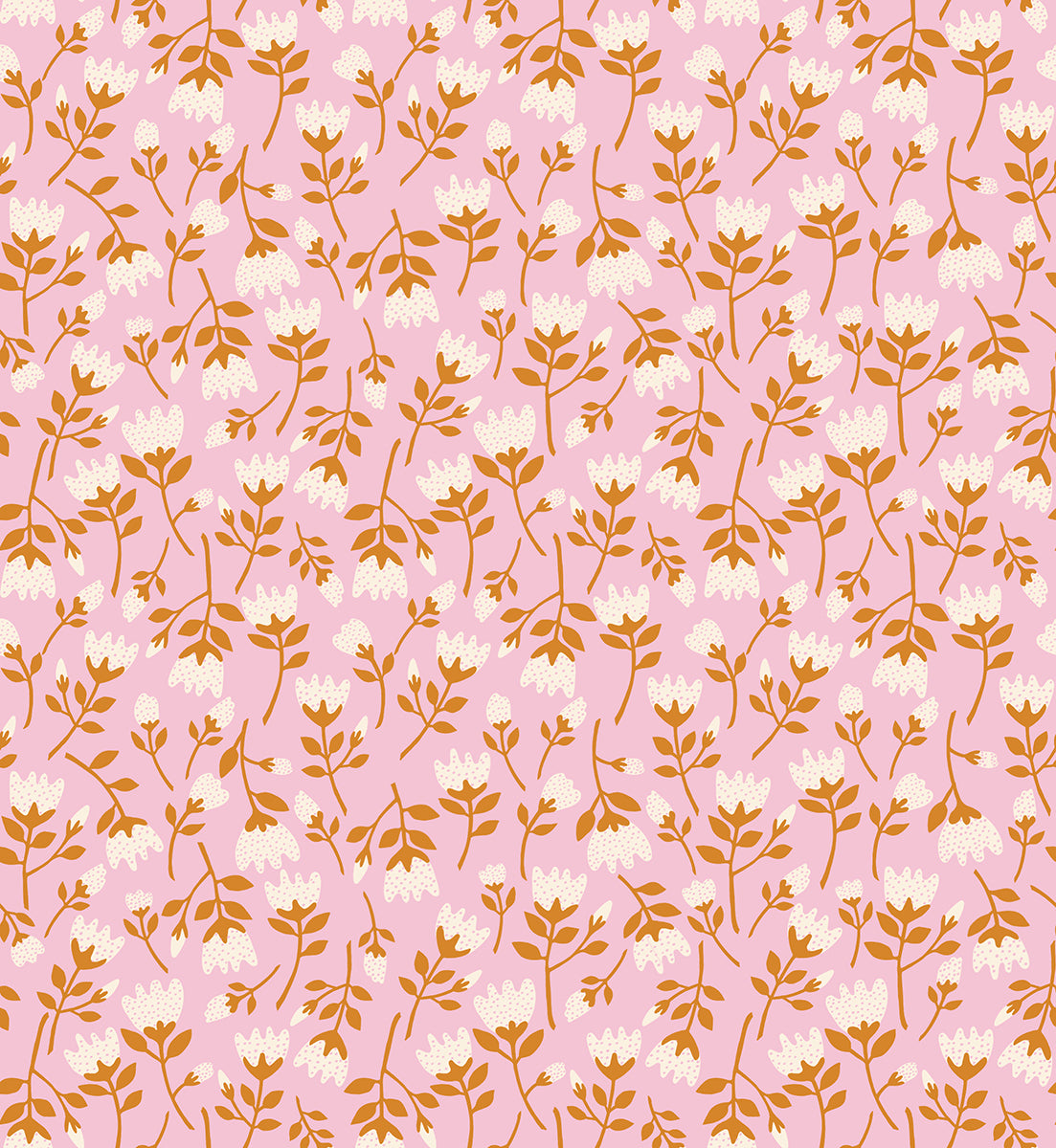 Verbena Fabric - Roses in Peony