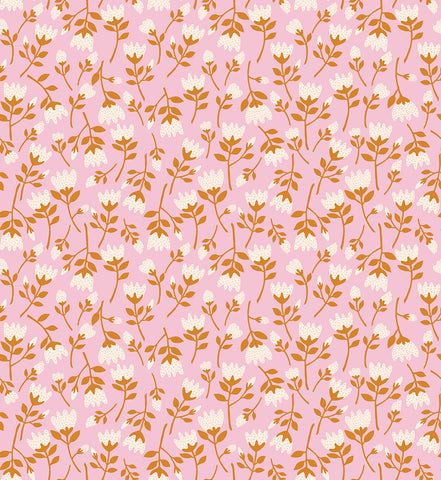 Verbena Fabric - Roses in Peony