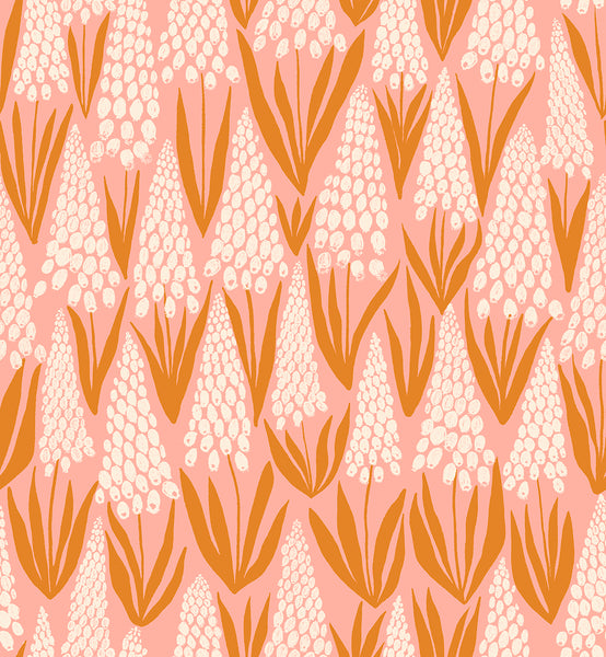 Endpaper Fabric - Muscari in Bashful