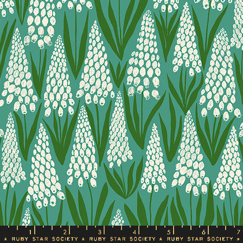 Endpaper Fabric - Muscari in Watercress