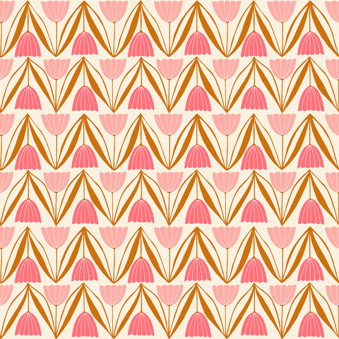 Endpaper Fabric - Tulips in Natural