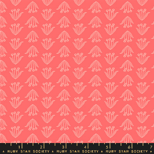 Endpaper Fabric - Crocus in Strawberry