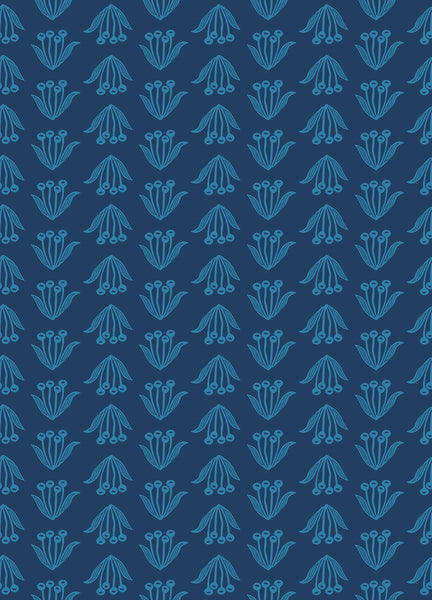 Endpaper Fabric - Crocus in Navy