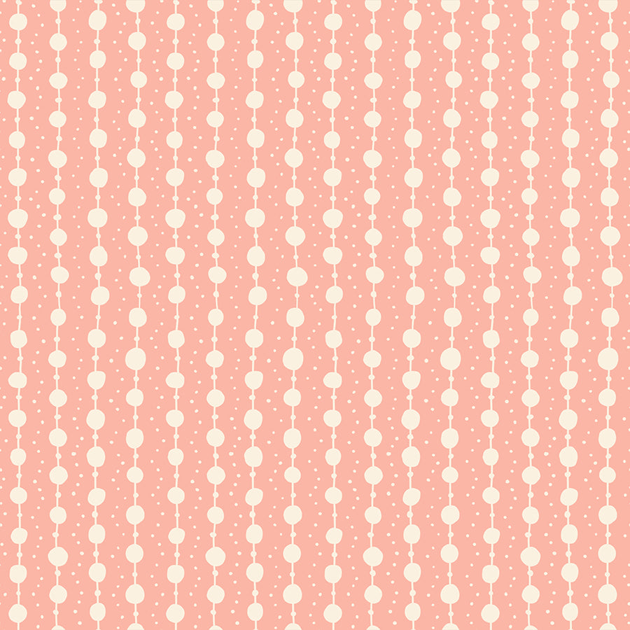 Endpaper Fabric - Pearls in Bashful