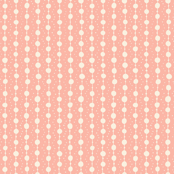 Endpaper Fabric - Pearls in Bashful