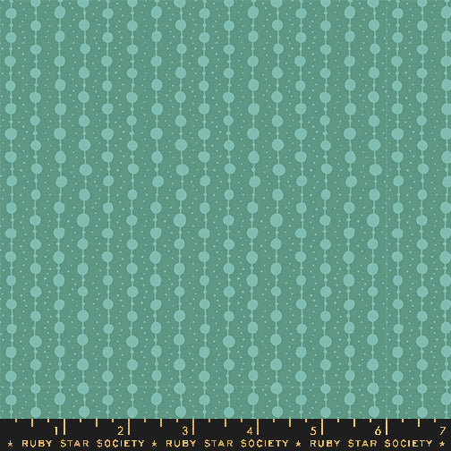 Endpaper Fabric - Pearls in Watercress