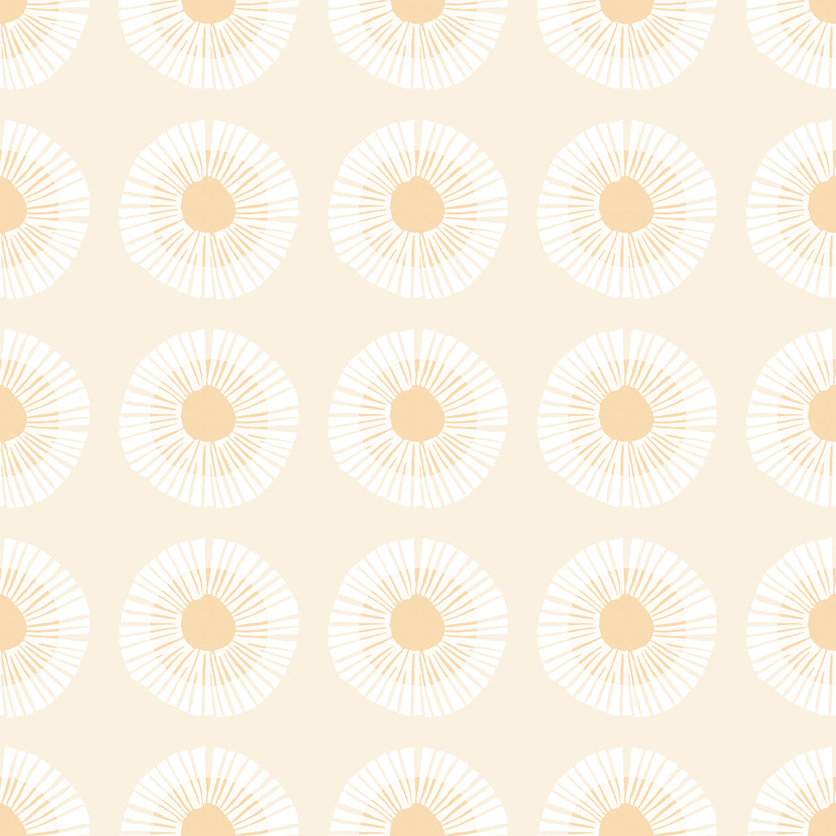 Reimagined Landscapes Fabric - Seaside Daisy in Natural