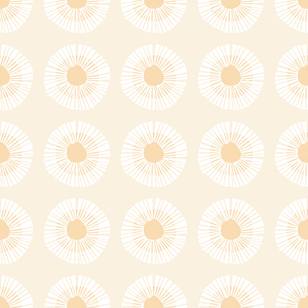 Reimagined Landscapes Fabric - Seaside Daisy in Natural