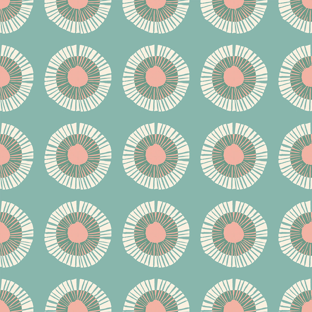 Reimagined Landscapes Fabric - Seaside Daisy in Water