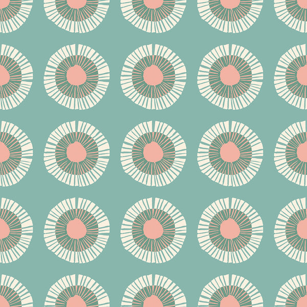 Reimagined Landscapes Fabric - Seaside Daisy in Water