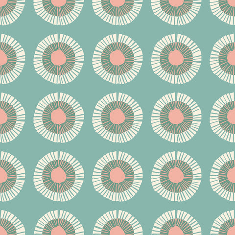 Reimagined Landscapes Fabric - Seaside Daisy in Water