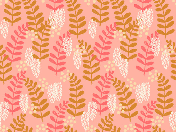 Reimagined Landscapes Fabric - Fern Dell in Bashful