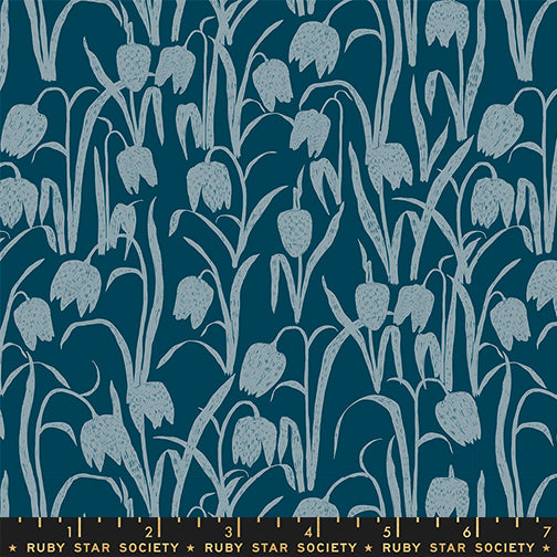 Reimagined Landscapes Fabric - Fritillaria in Galaxy