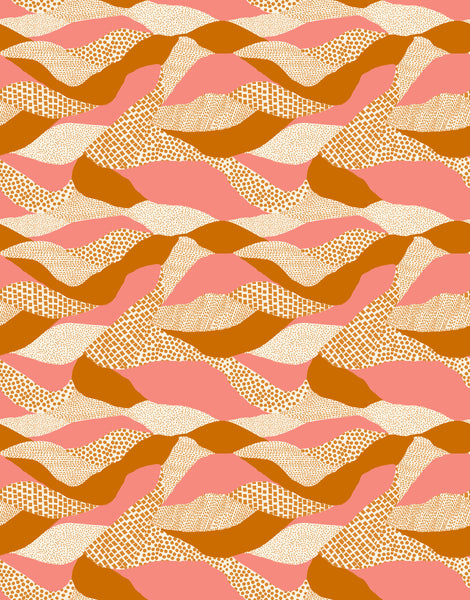 Reimagined Landscapes Fabric - Lands End in Saddle