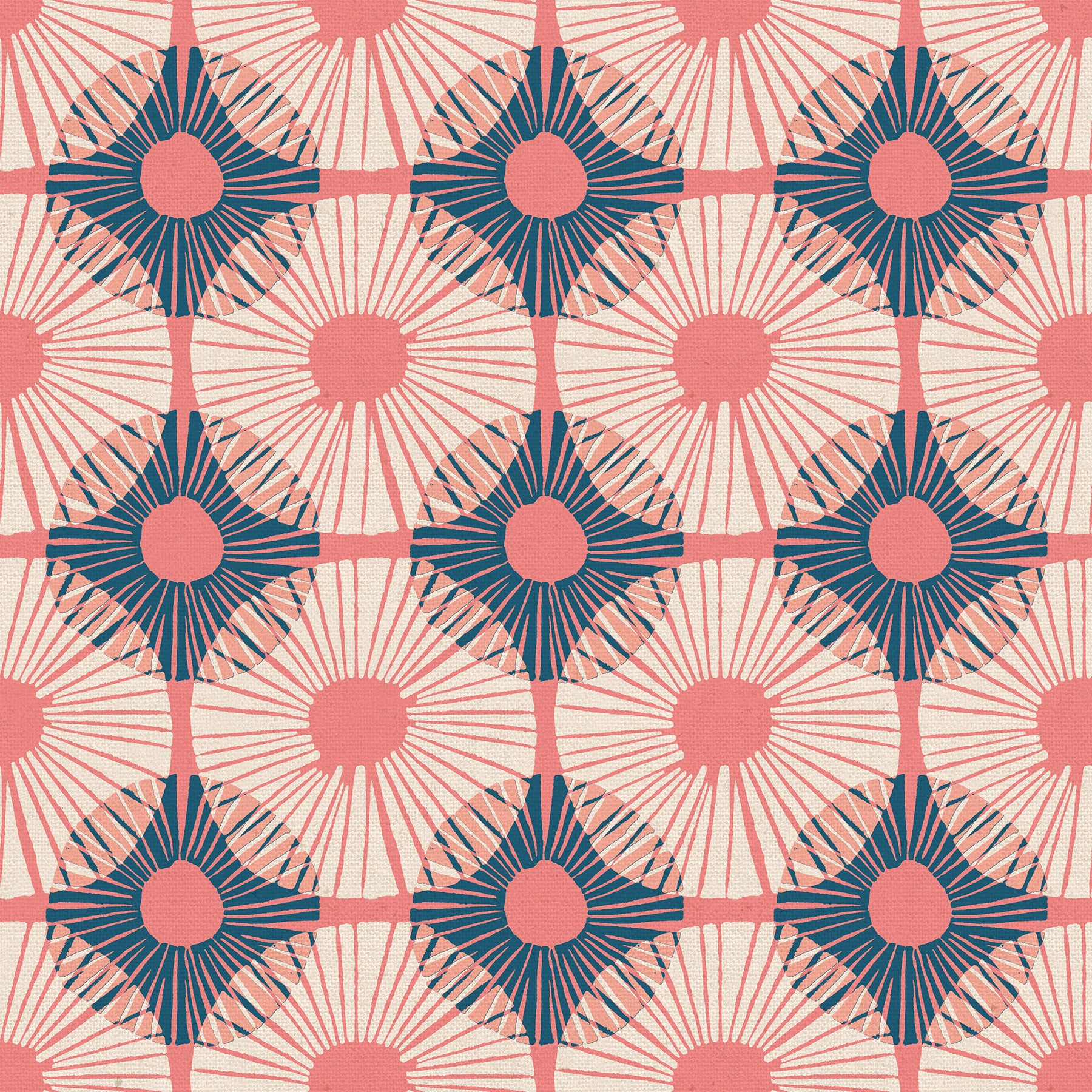 Reimagined Landscapes Fabric - Superbloom CANVAS in Watermelon