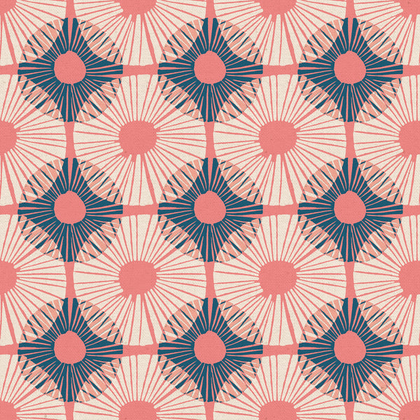 Reimagined Landscapes Fabric - Superbloom CANVAS in Watermelon