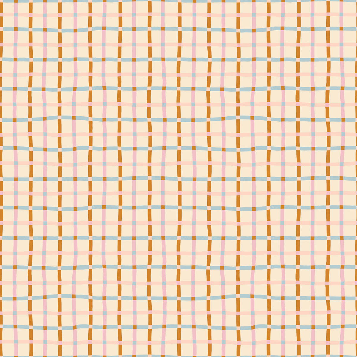 Verbena Fabric - Trellis in Sweet Cream