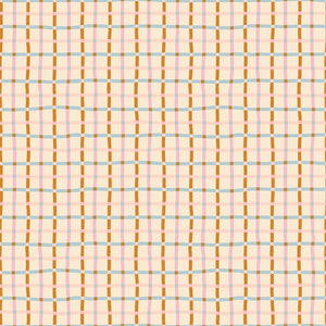 Verbena Fabric - Trellis in Sweet Cream