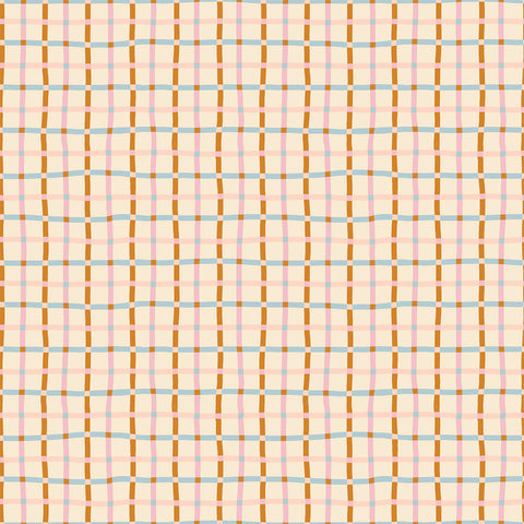 Verbena Fabric - Trellis in Sweet Cream