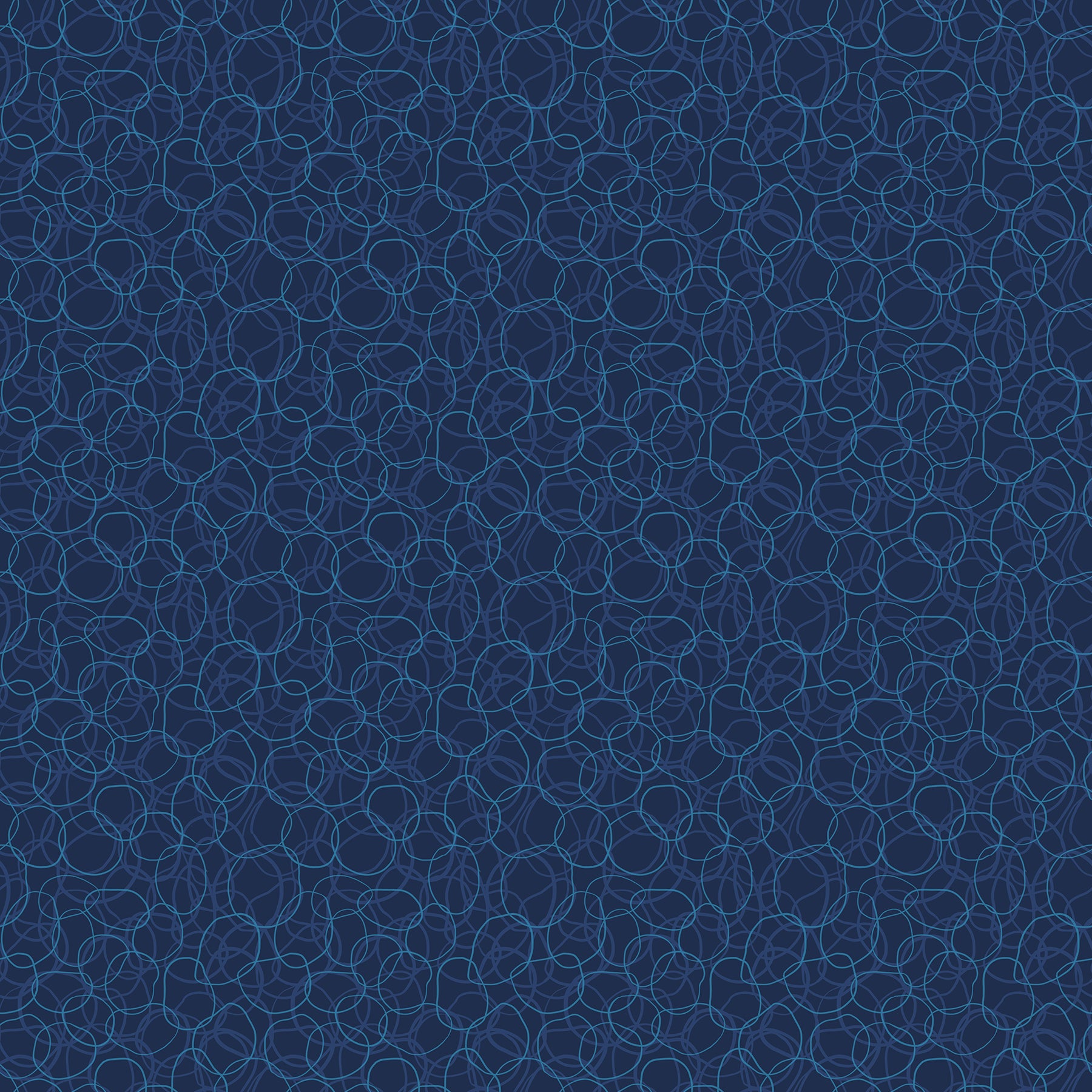 Verbena Fabric - Rubber Bands in Navy