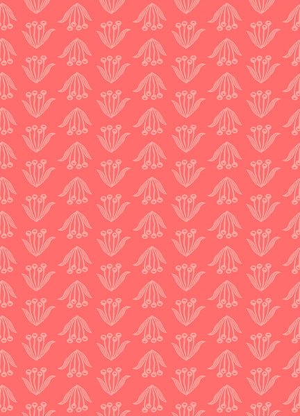 Endpaper Fabric - Crocus in Strawberry