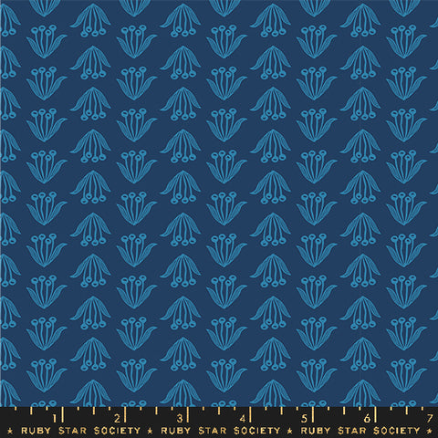 Endpaper Fabric - Crocus in Navy