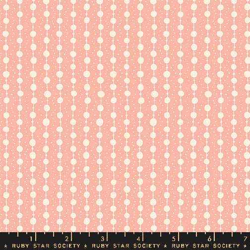 Endpaper Fabric - Pearls in Bashful