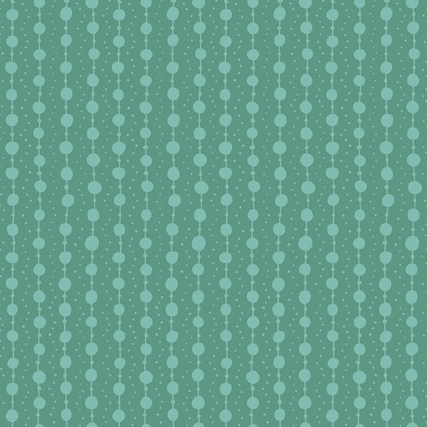 Endpaper Fabric - Pearls in Watercress
