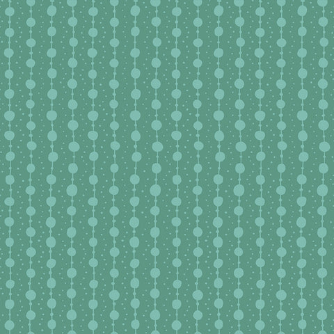 Endpaper Fabric - Pearls in Watercress