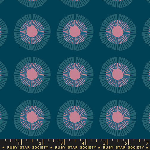 Reimagined Landscapes Fabric - Seaside Daisy in Galaxy