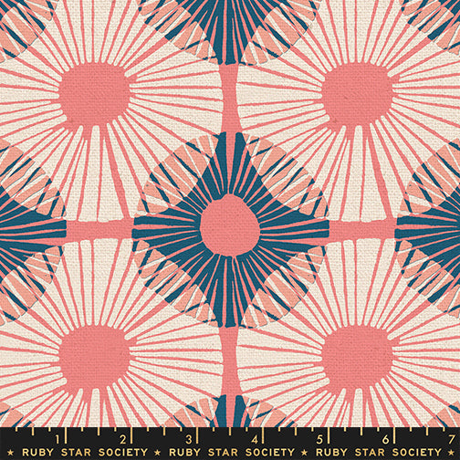 Reimagined Landscapes Fabric - Superbloom CANVAS in Watermelon