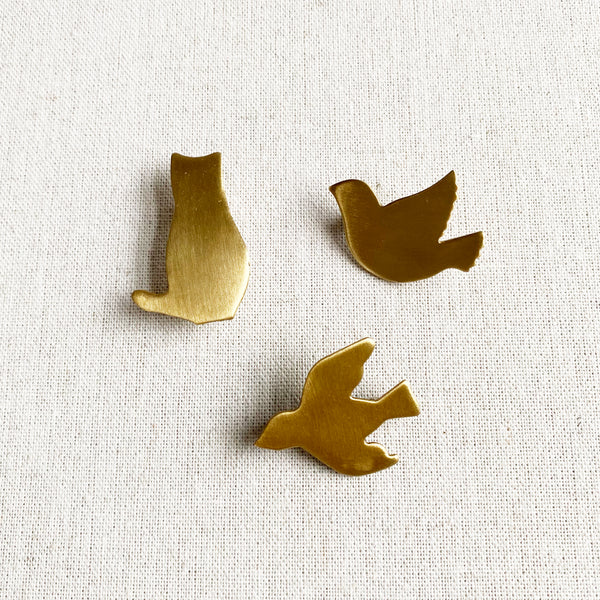 Animal Brooches in Brass