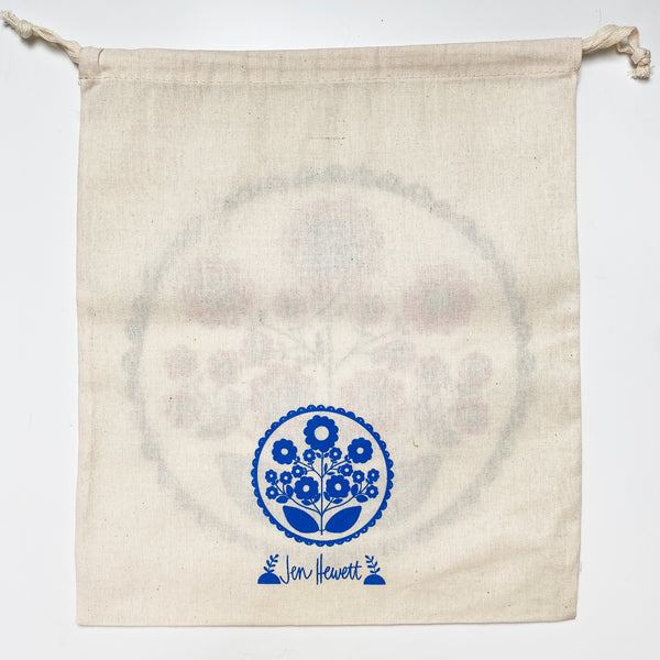 Impatiens in Red - Screenprinted Drawstring Bag