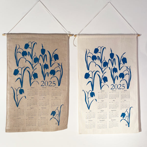 2025 Screenprinted Linen Calendar