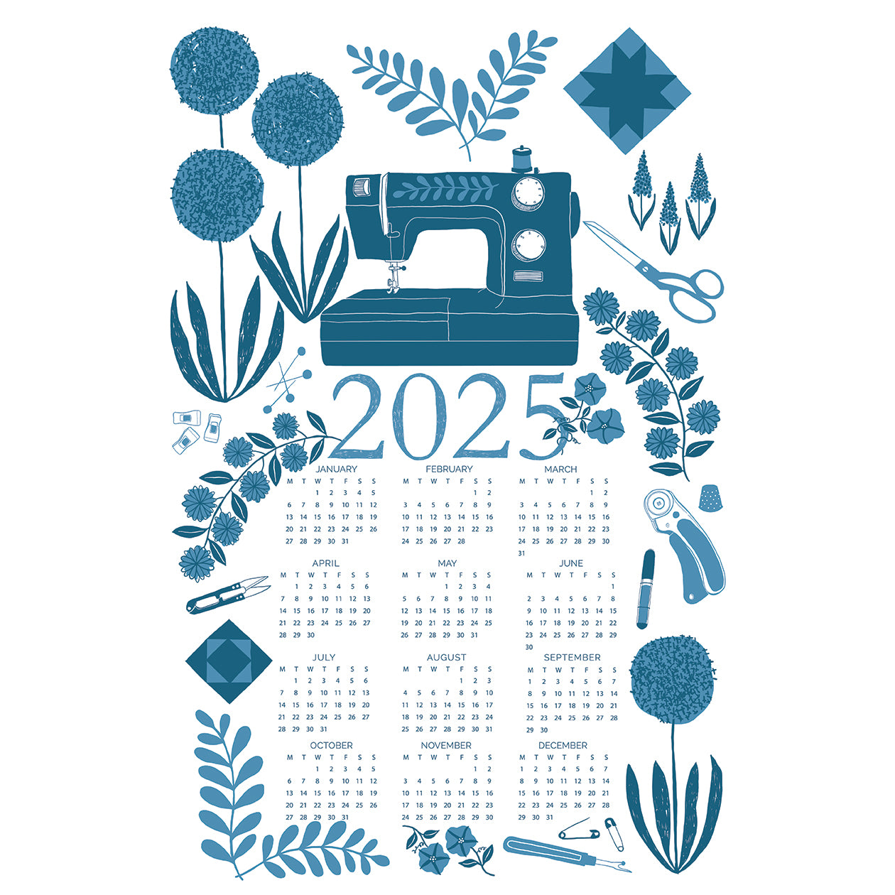 2025 Sewing Tools Calendar