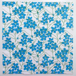 Forget Me Nots Screenprinted Charm Square