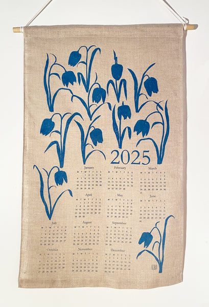 2025 Screenprinted Linen Calendar