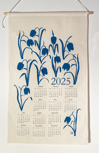 2025 Screenprinted Linen Calendar