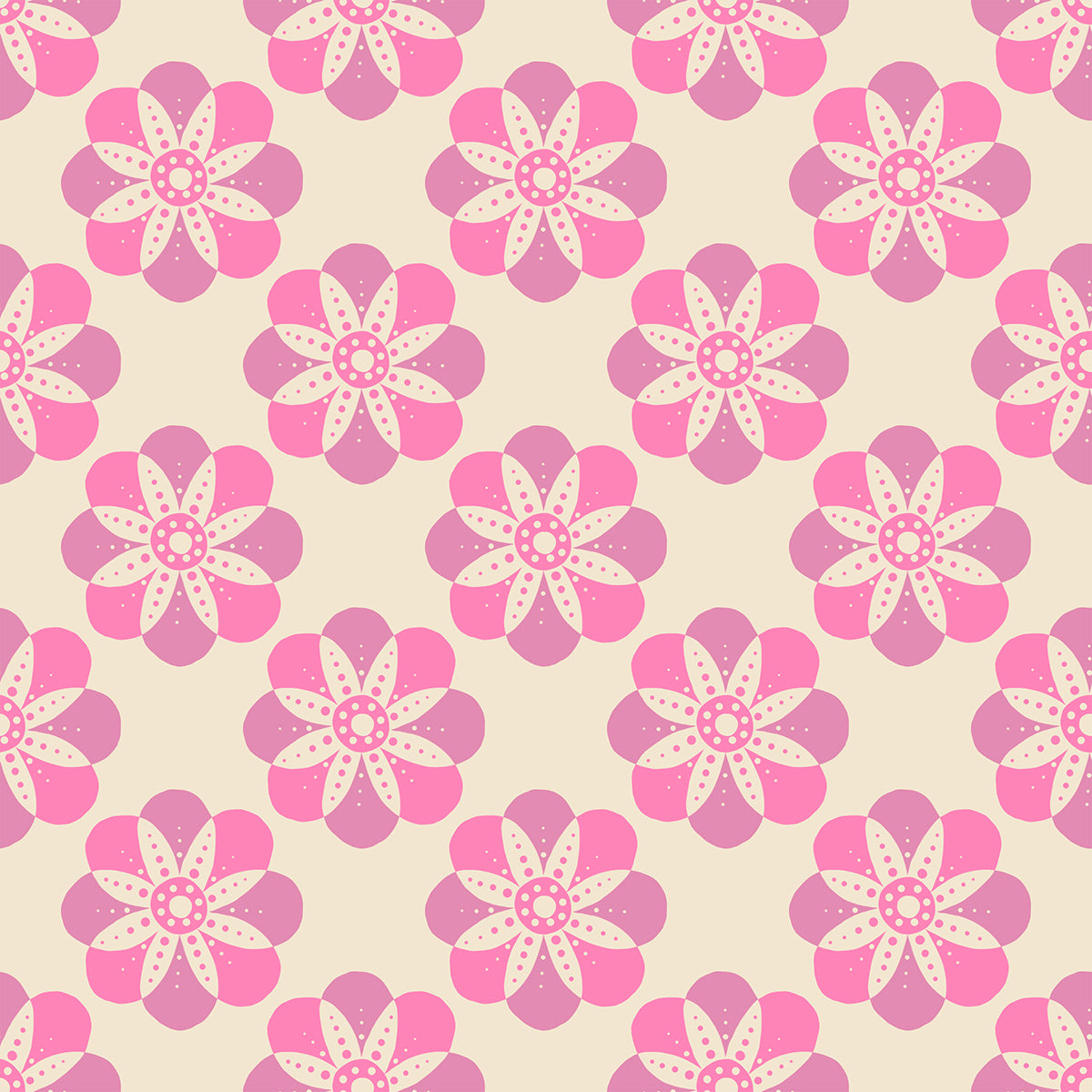 Floradora Fabric - Cherry Blossoms in Lupine