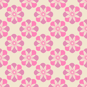 Floradora Fabric - Cherry Blossoms in Lupine