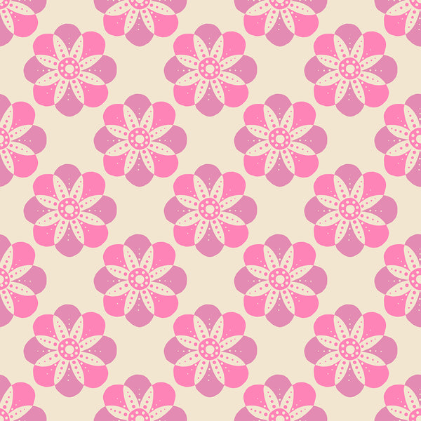 Floradora Fabric - Cherry Blossoms in Lupine