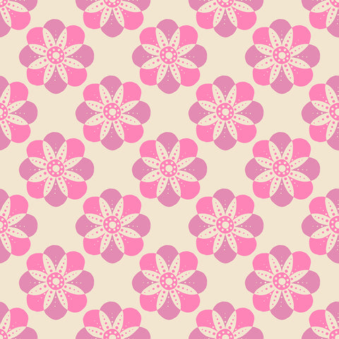 Floradora Fabric - Cherry Blossoms in Lupine