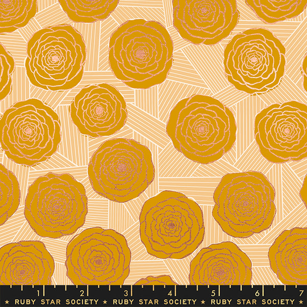 Floradora Fabric - Bunch of Roses in Cactus