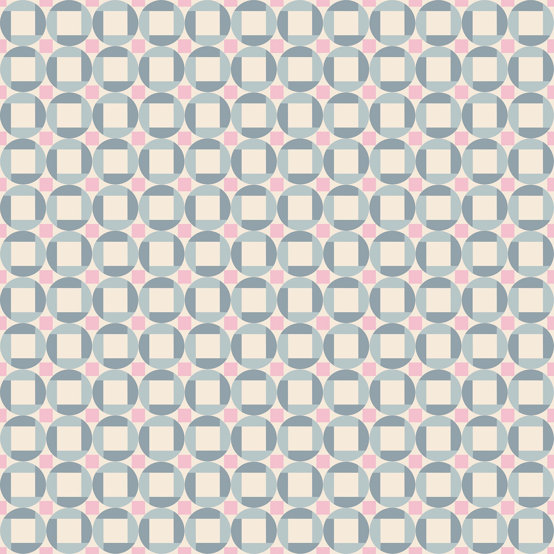 Floradora Fabric - Cane in Sky