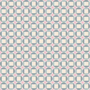 Floradora Fabric - Cane in Sky